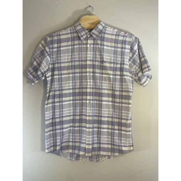 Pendleton Men's Size L Plaid Shirt Gray Yellow Flannel - Picture 1 of 5